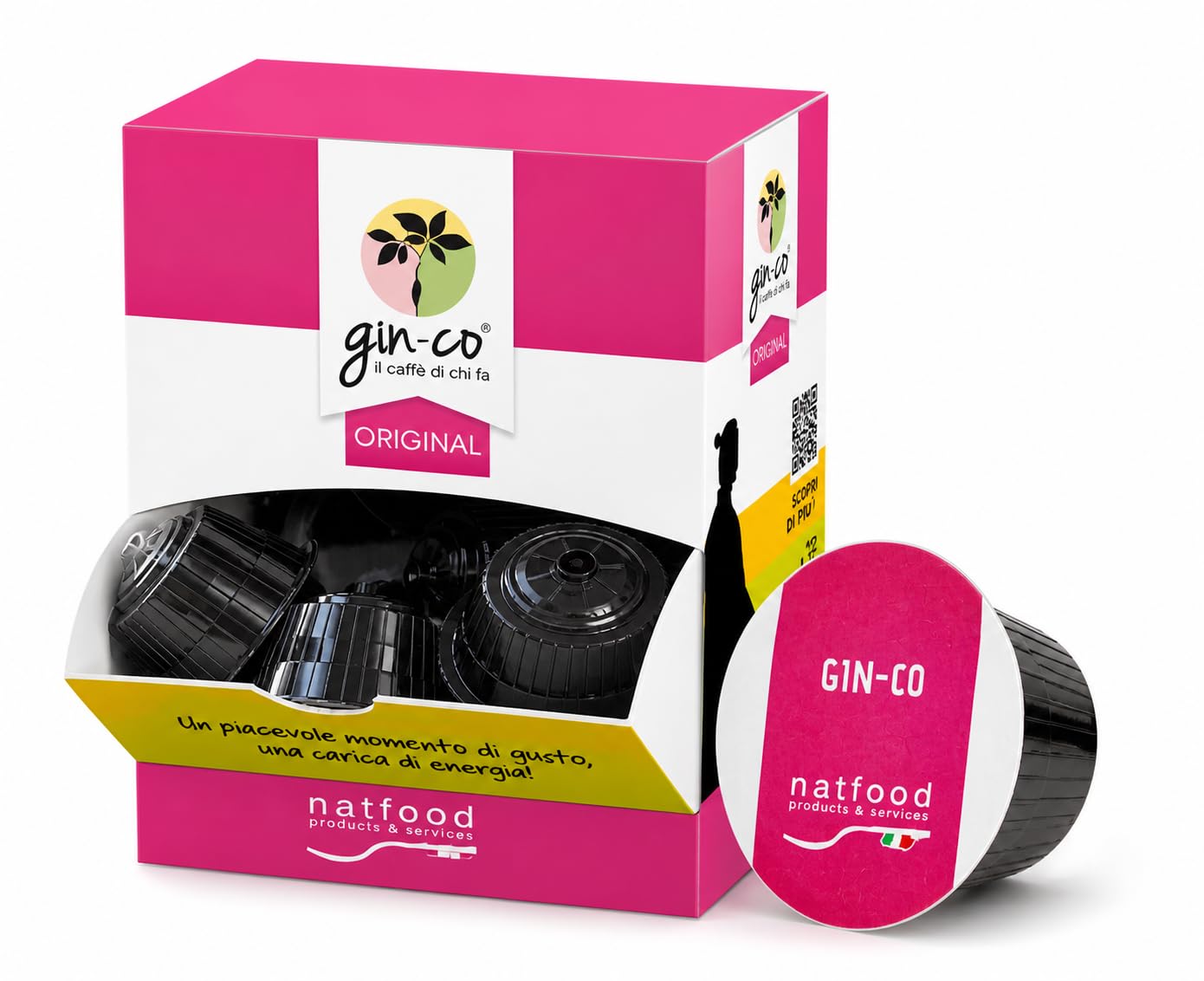gin-co preparato in polvere con ginseng natfood box 50 capsule da 14 g 700