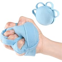 Hand Contracture Cushion with Finger Separator & Elastic Band, Blue