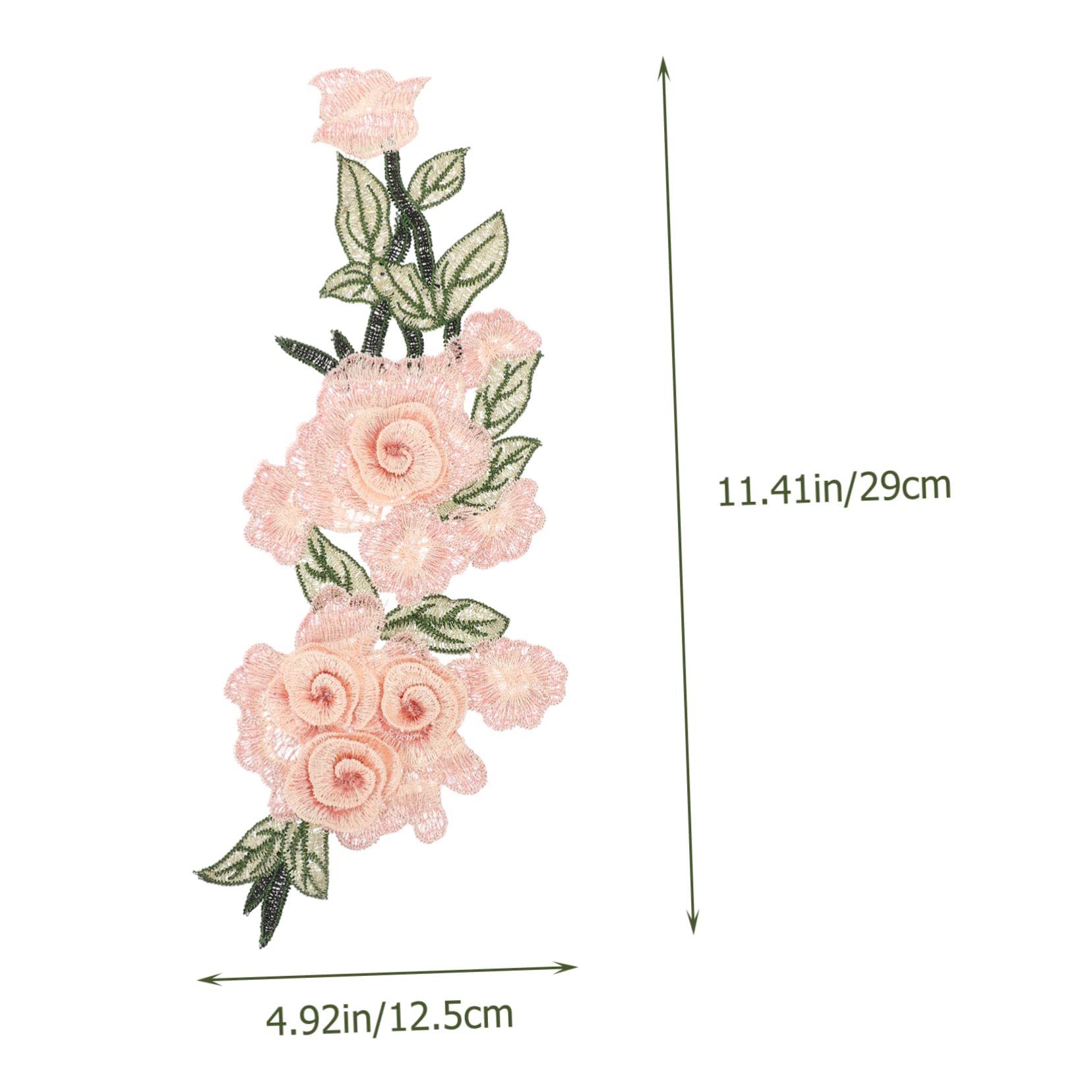 Apliques para ropa, Parches bordados de tela flores, 4 piezas parches apliques florales