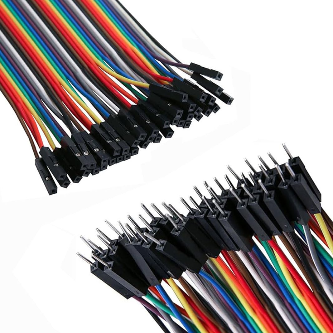 120 pin Jumper Wire 40 x 10 cm, 40 x 20 cm, connettori maschi-femmina, maschi, femmine, ponte per cavi da 28 AWG per Arduino