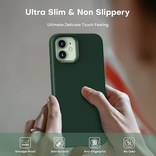 Vista 39 de TOCOL - Funda 5 en 1 para iPhone 11, con 2 protectores de pantalla + 2 protectores de lente de cámara, funda delgada de silicona líquida a prueba