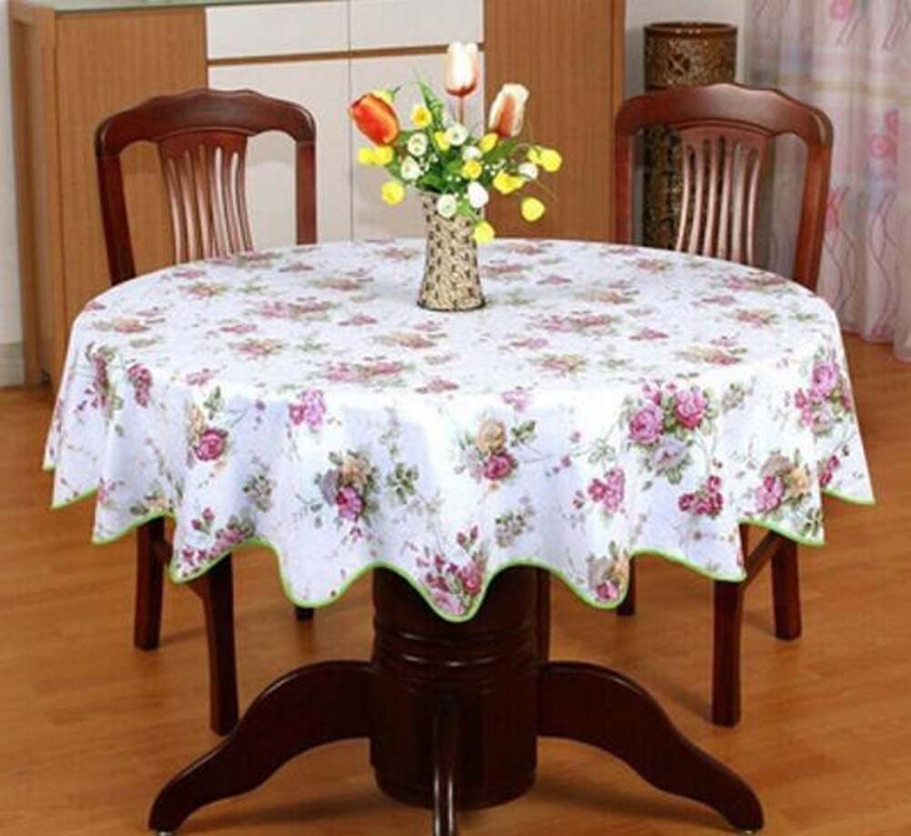 Tovaglia ， Tovaglie Copertura for Tavolo da Patio ， Tovaglia Resistente all'Acqua ， Tovaglia Vintage Tovaglia Rotonda con Motivo Floreale Elegante Resistente all'Acqua e all'olio 180x180 cm