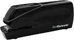 EcoElectronix Portable Automatic Electric Stapler - 30 Sheet Capacity, Quiet Operation, Jam-Free and Easy Reload - AC Adapter/Battery Powered (Red)