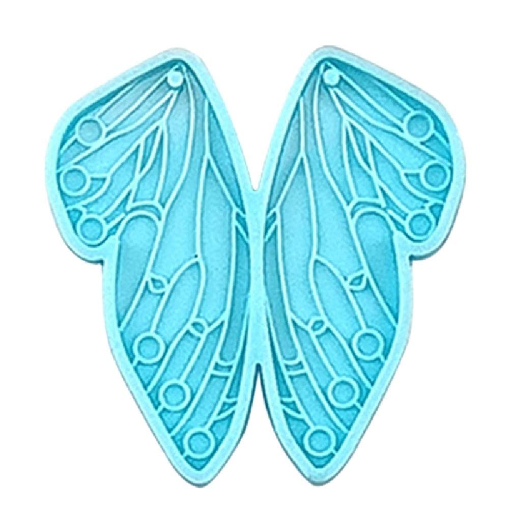 Oyrcvweuy Girls Blue Earrings Silicone Mould Epoxy Resin Mold Ear Studs Dangle Casting Diy Crafts Fashion Jewelry Making Tools Gift For Butterfly Wing Silicone Earring Mould Hanging Pendant Jewelry Making Accessory