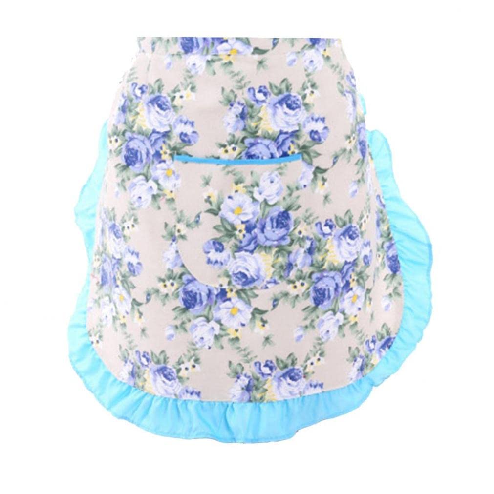 Ayrsjcl Men's Blue Kitchen Apron Half Length Antifouling Waiter Overalls Cooking Aprons Gifts For Wo Cooking