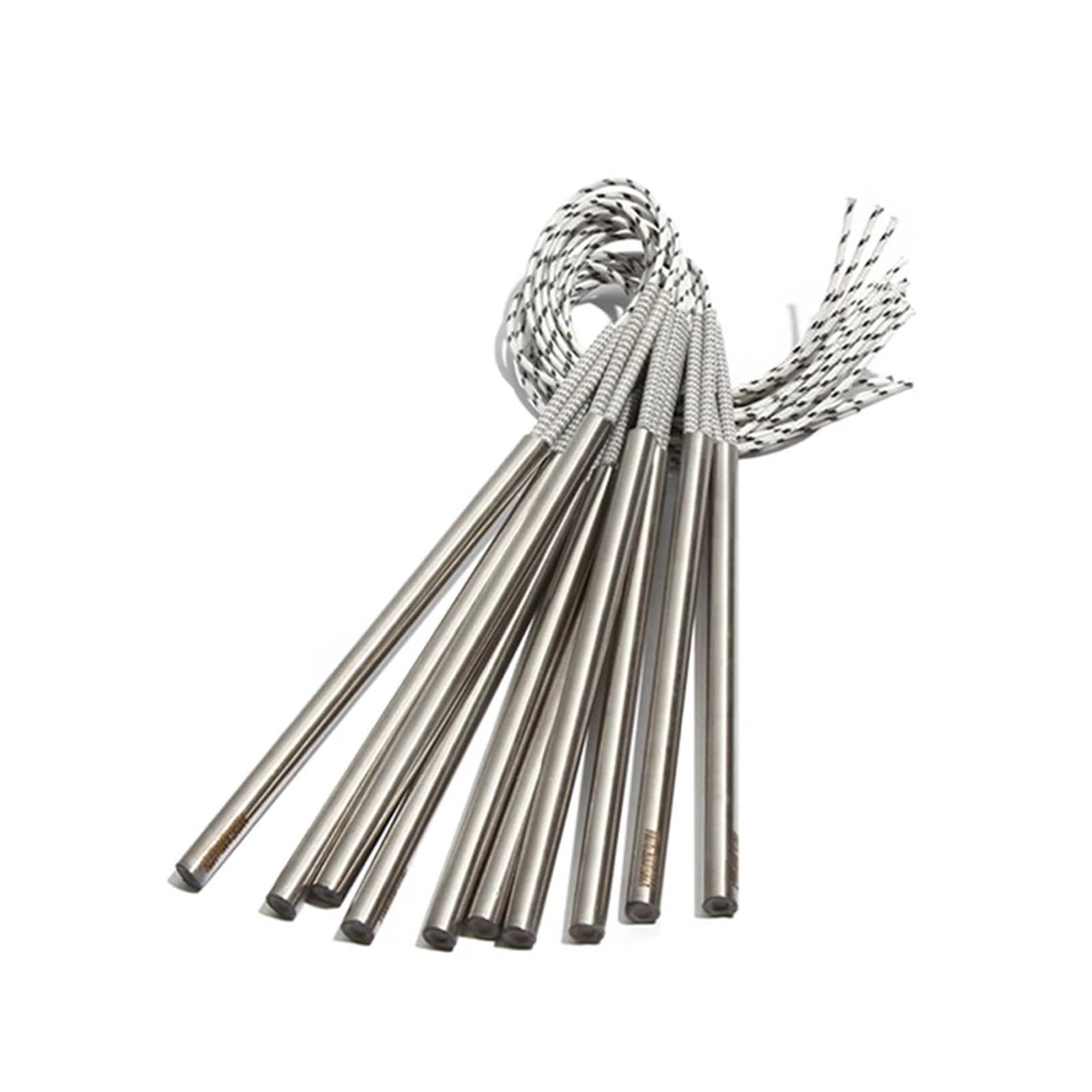 Grzejniki nabojowe, 2 sztuki, 9,5 mm, 320-360 mm, 316SUS, pojedyncza głowica grzewcza, 110 V/220 V/380 V, ogrzewanie nabojowe 1200 W/1300 W/1400 W (220 V, 1400 W 9,5 x 350 mm (dł. x dł.)