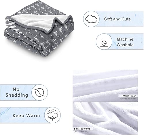 Miniatura 5 de Novgarden Manta personalizada con fototexto, manta de franela personalizada con imagen, regalos divertidos para mamá de hijas, regalos de amistad