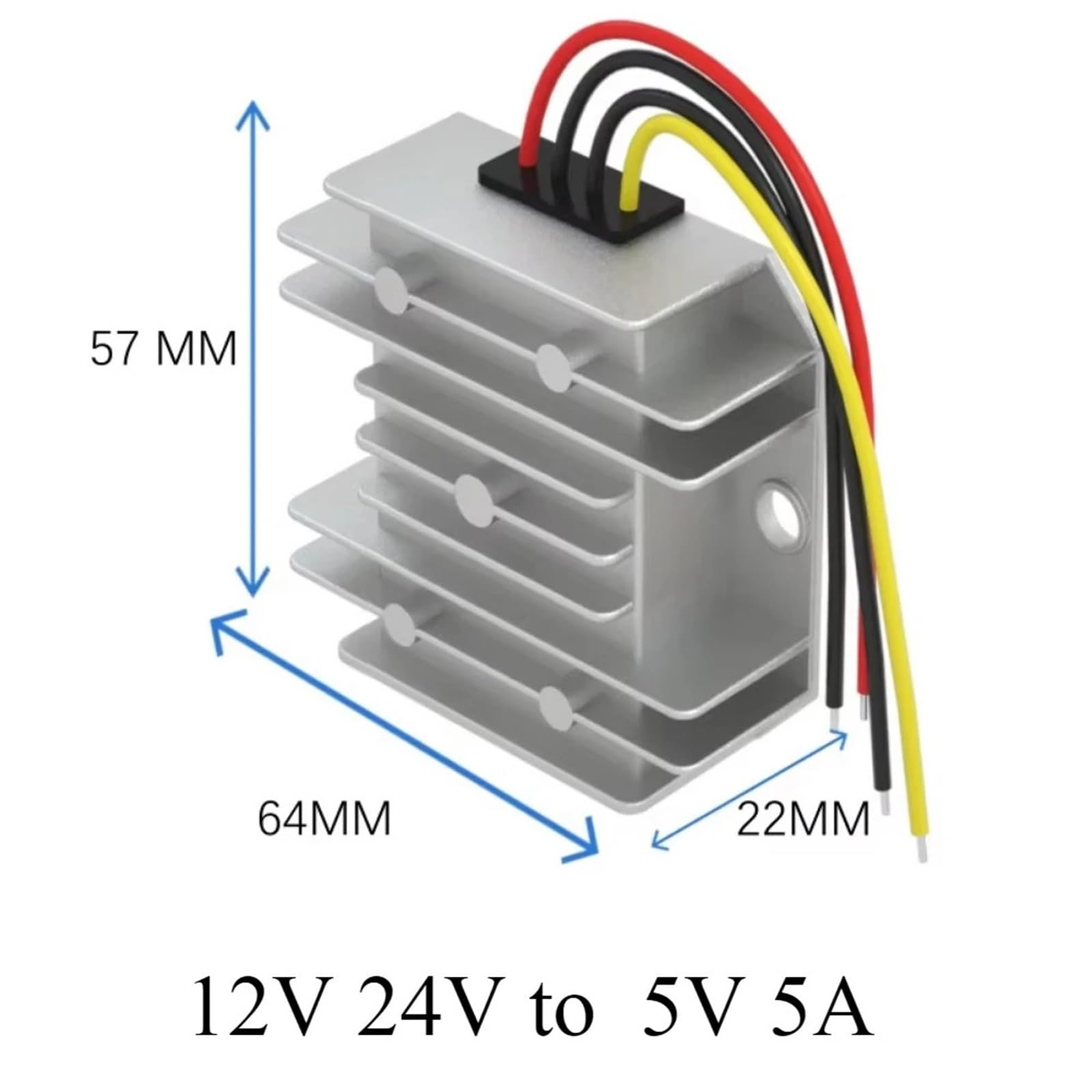 Zasilacz sieciowy 12 V 24 V do DC 5 V 5 A 10 A DC DC Step Down napięcie prostownik przełączanie (12 V 24 V do 5 V 5 A)