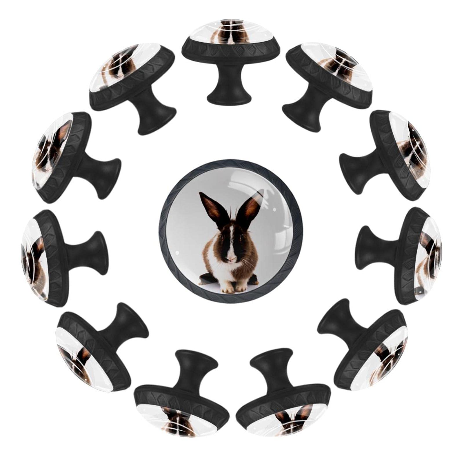 Boutons de tiroir 35mm Silly Bunny pour la douceur de la chambre de bébé