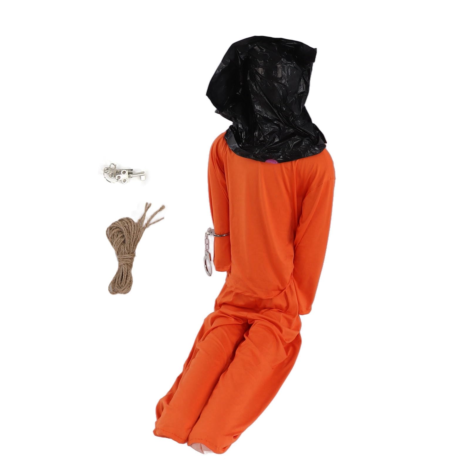 Déguisement De Prisonnier Orange Avec Menottes - Taille XL (Neuf)