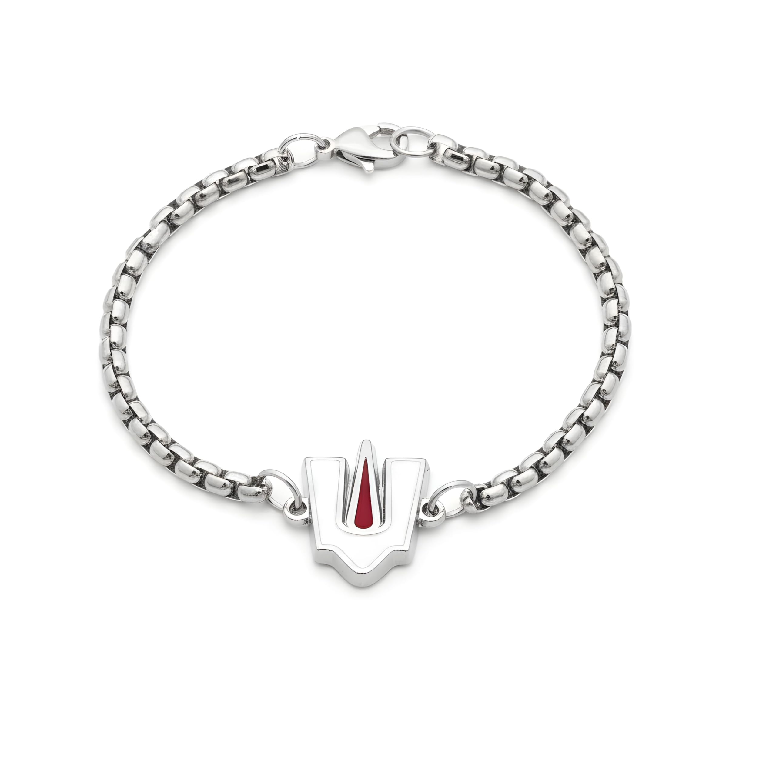 Religious Vishnu Tilak Symbol Bracelet for Men & Women |Metal Box Chain Bracelet | Spiritual Design Wrist Jewelry-image-46