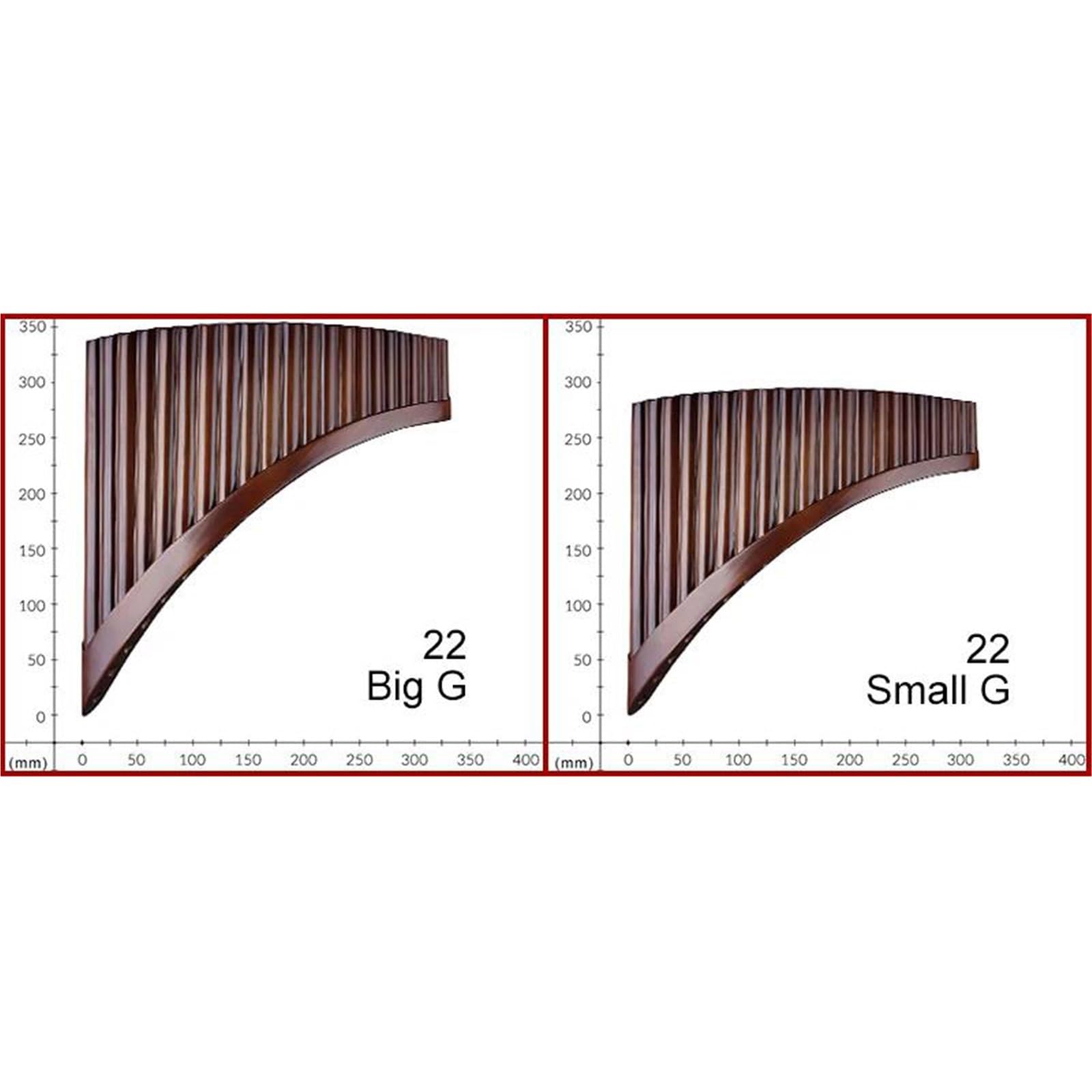 Pan Flute Instrument 22 Pipes Pan Flute G Key Woodwind Instrument Chinese Traditional Musical Bamboo Purely Handmade(R,S-G)