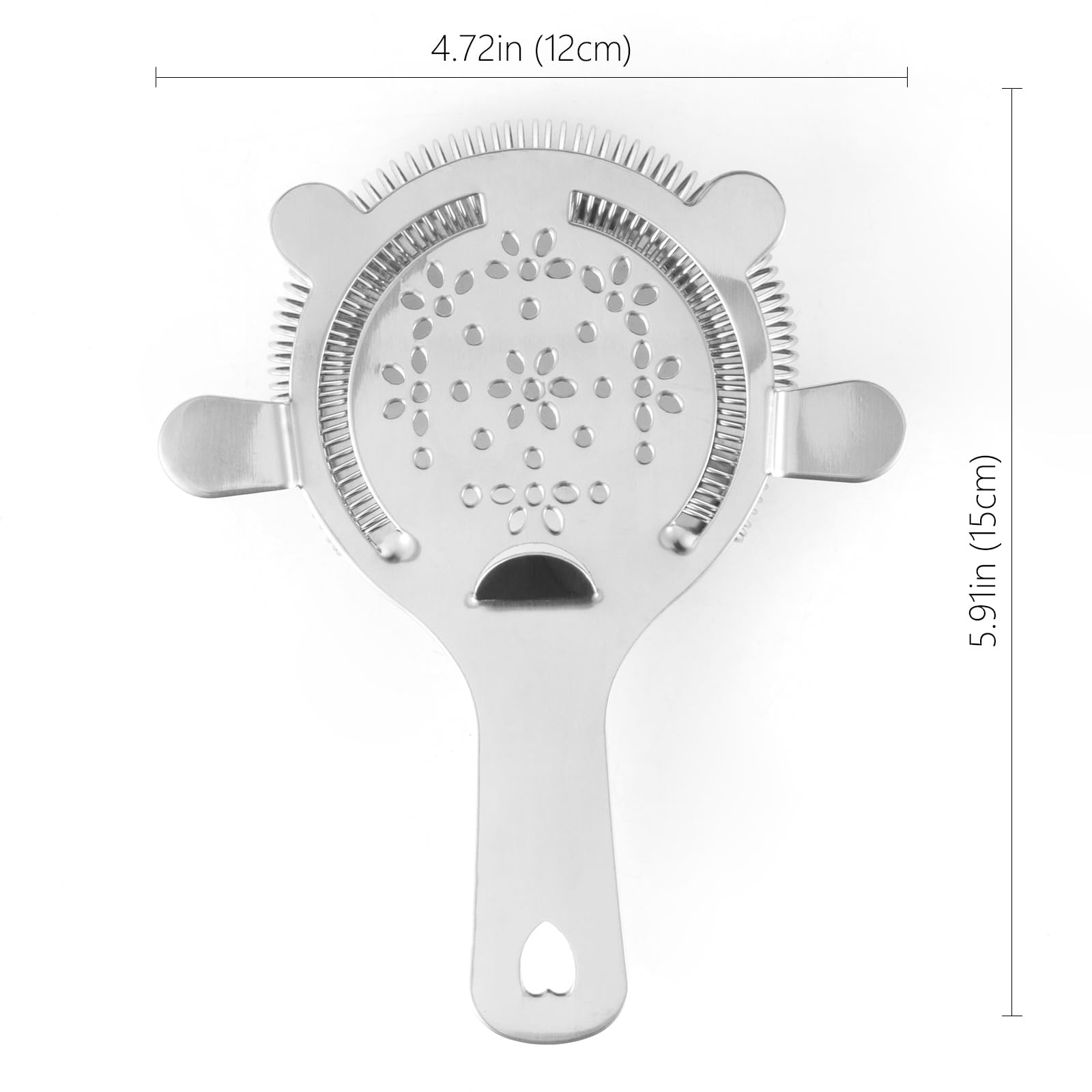 Hawthorne - Colador de cóctel - Filtro de bebida de acero inoxidable para camareros | Colador de hielo para coctelera, vidrio mezclador, accesorios de bar en casa, herramienta de mezcla, apto para 5