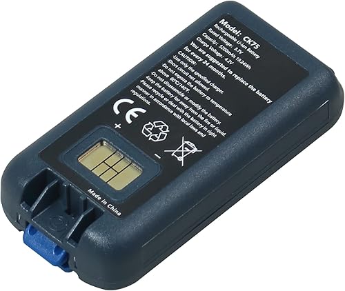 Reemplazo de batería CK75 CK65 para CK71 CK70 CK3X CK3XR CK3B EDA60K, PN 318-034-001 318-034-023 318-046-001 318-063-002 50135498-001 (520) 0mAh)