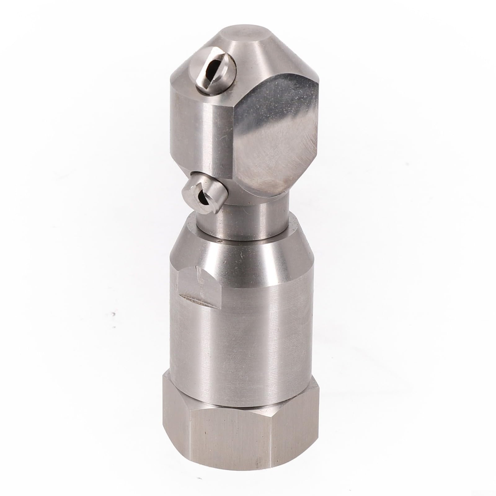 Boquilla de limpieza giratoria de 360 grados hecha de acero inoxidable para una cobertura de pulverización completa y un poder de limpieza eficiente