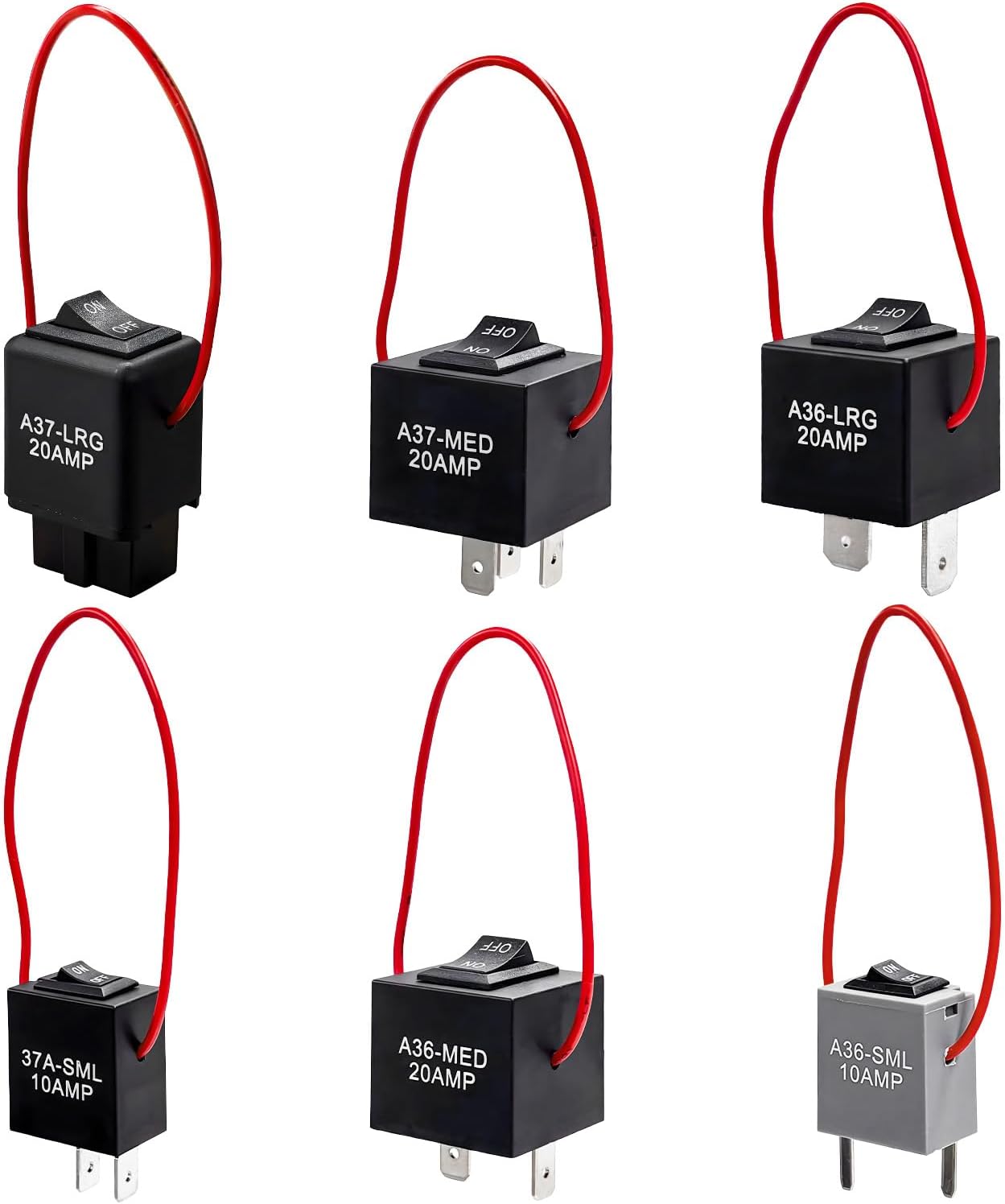 6 PCS 9038A Relay Bypass Switch Kit, Fuel Pump Relay Bypass Master Kit Diagnostic Scan Tool with Amp Loop, Relays Tester Replaces 9036A & 9037A Compatible with Select Models