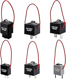 VCYOPN 6 PCS 9038A Relay Bypass Switch Kit, Fuel Pump Relay Bypass Master Kit Diagnostic Scan Tool with Amp Loop, Relays Tester Replaces 9036A & 9037A Compatible with Select Models