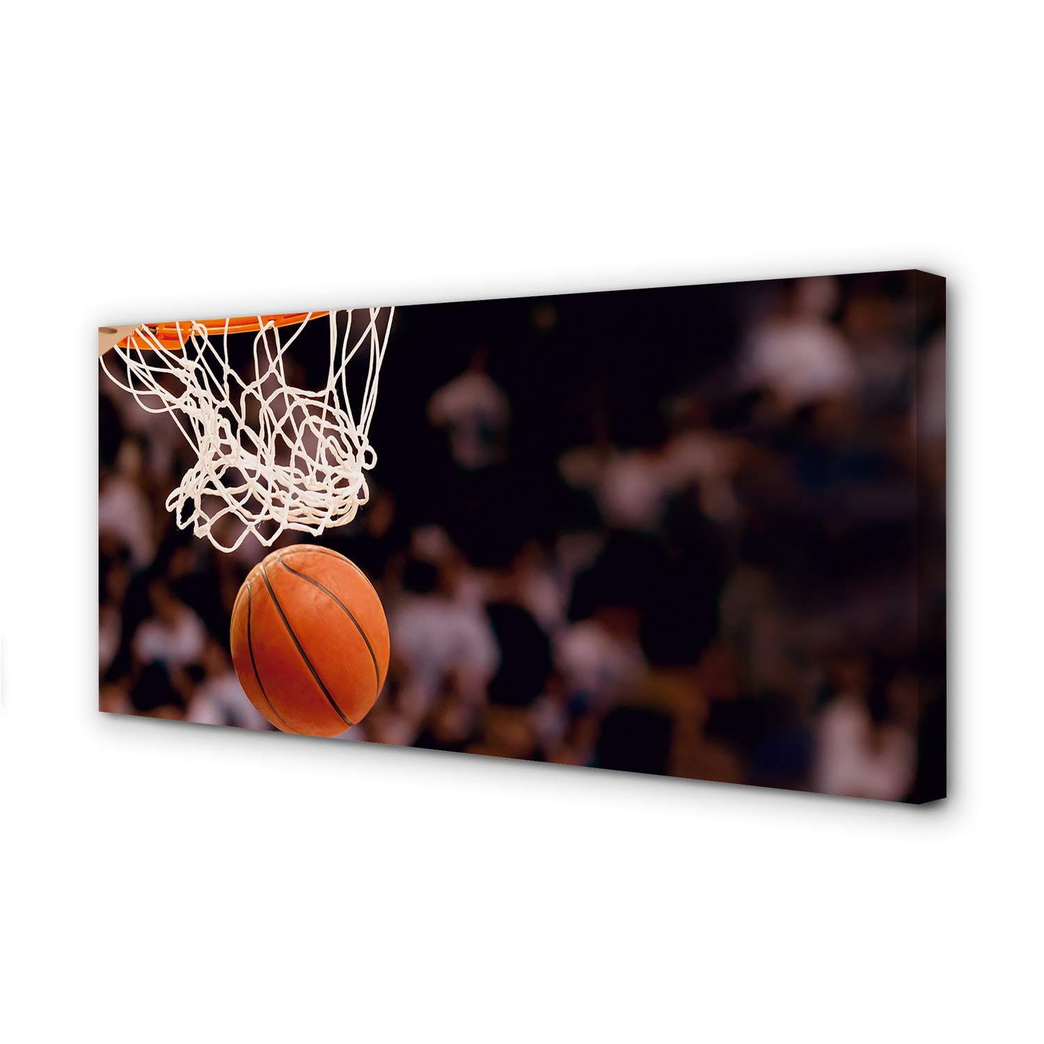 Tableau decoration murale basket-ball 140x70cm pour salon et bureau