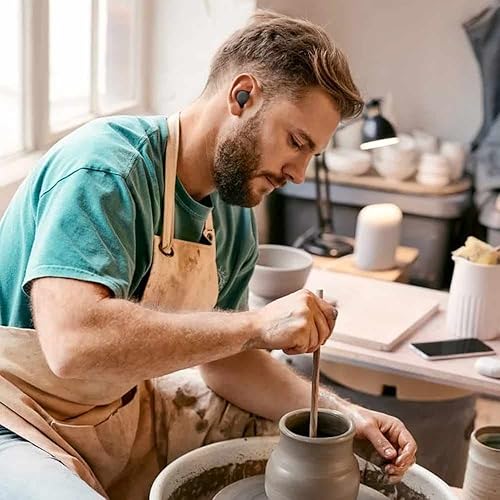 Vista 10 de Google Pixel Buds A-Series - Auriculares inalámbricos - Auriculares con Bluetooth - Compatible con Android - Claramente Blanco Oliva oscuro