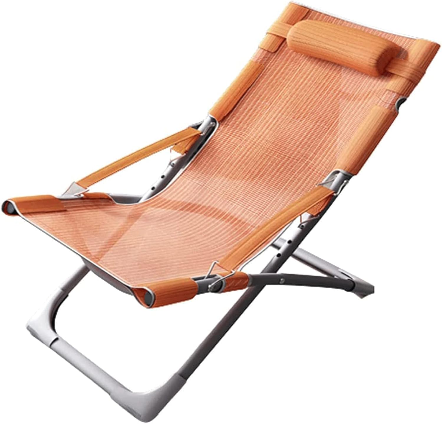 Minimalist Casual Fold Up Camping air Three-Speed Adjustable Back Reclining Folding air Home Balcony LUN Break Backrest air Portable