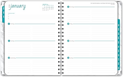 Miniatura 6 de Agenda 2024 de tapa dura (noviembre de 2023 a diciembre de 2024) Agenda diaria, semanal, mensual y anual de 8.5 x 11 pulgadas. Marcador, carpeta de