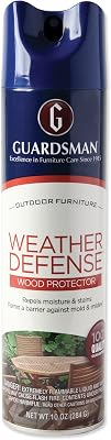 Guardsman Weather Defense Outdoor Wood Furniture Protector - 10 oz - Repels Moisture and Stains - 461900