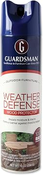 Guardsman Weather Defense Outdoor Wood Furniture Protector - 10 oz - Repels Moisture and Stains - 461900
