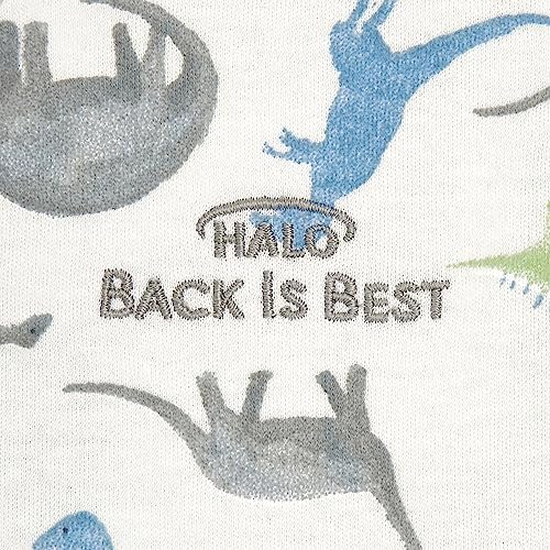 HALO Sleepsack, 100% Cotton Wearable Blanket, Swaddle Transition Sleeping Bag, TOG 0.5, Watercolor Dinos, X-Large, 18-24 Months - 4
