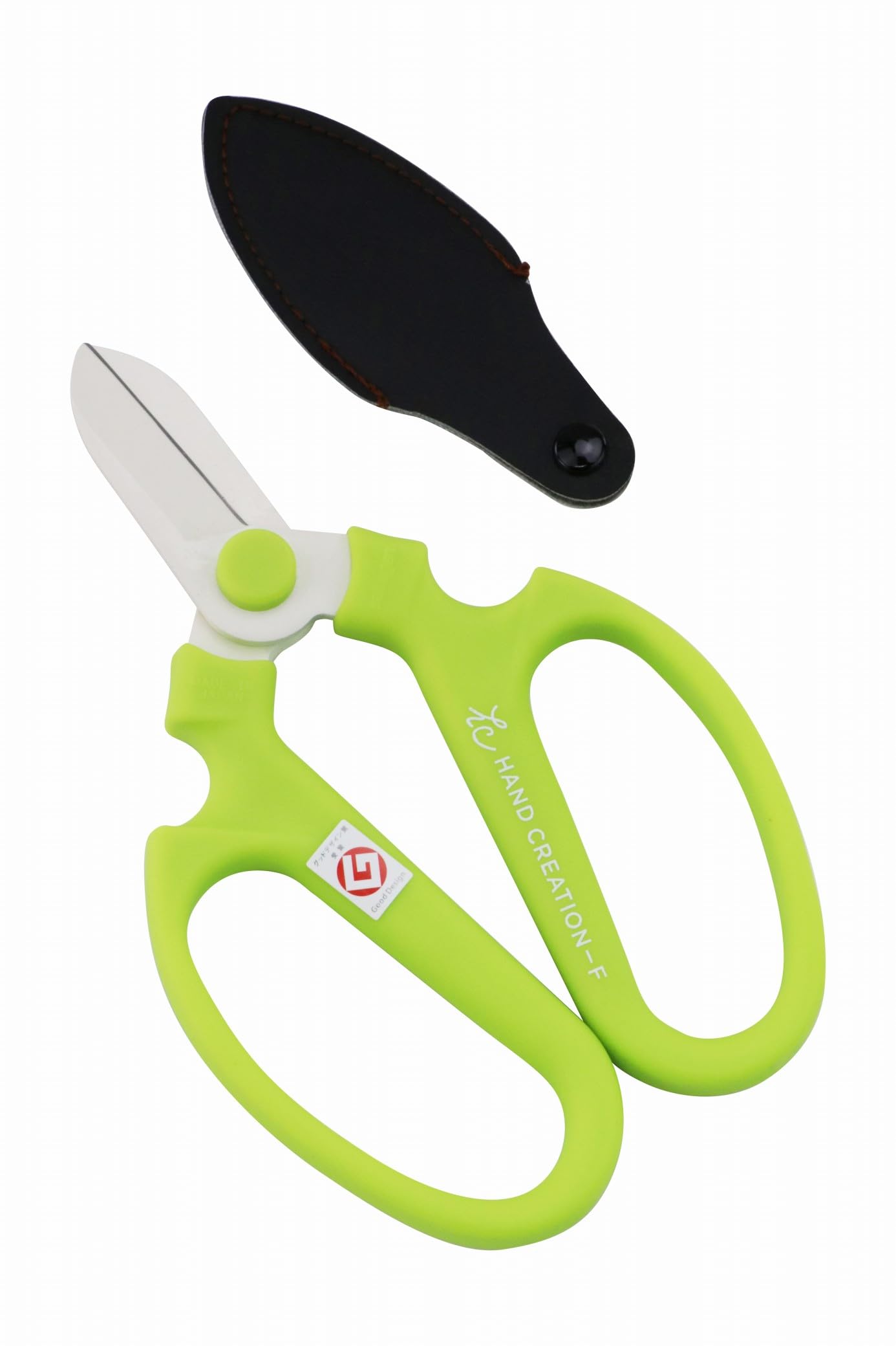 京都 花明かり(Kyoto Hana Akari) Light Green Japanese Floral Scissors - Sakagen Hand Creation, Professional Ultra Sharp Flower Shears For Floral Design, Ikebana & Gardening, Made In Japan, F-170 (Light Green)