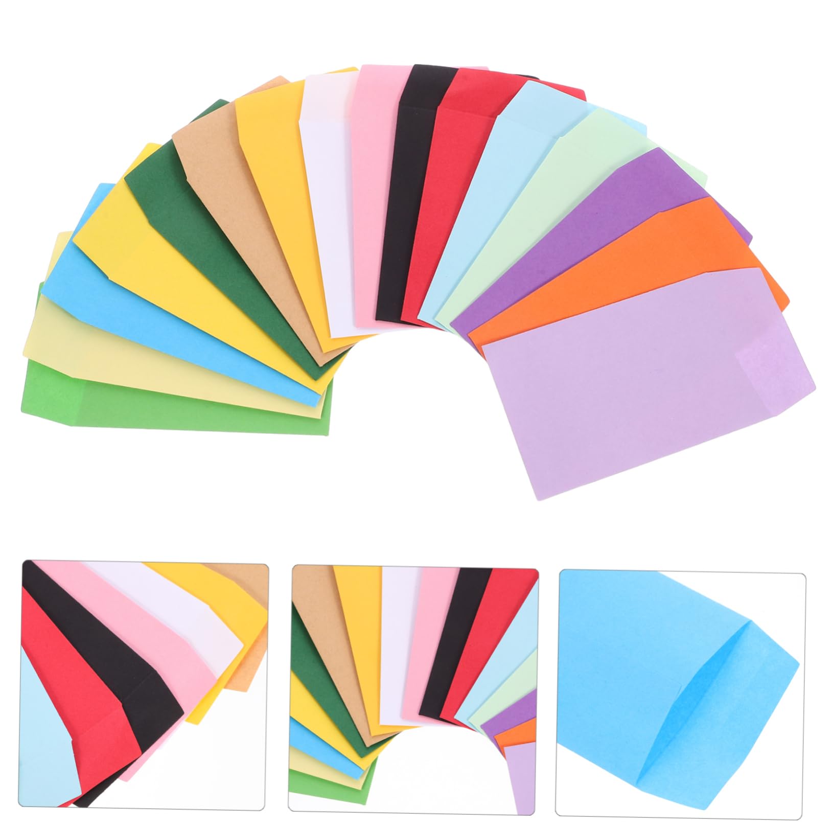 Alipis 5 Set Busta Di Semi Colorato Minuscolo Carta Da Imballo Per Il Trasloco Materiale Scolastico Borsa Buste Di Carta Buste Per Little Envelopes Carta Kraft 160 Pezzi * 5