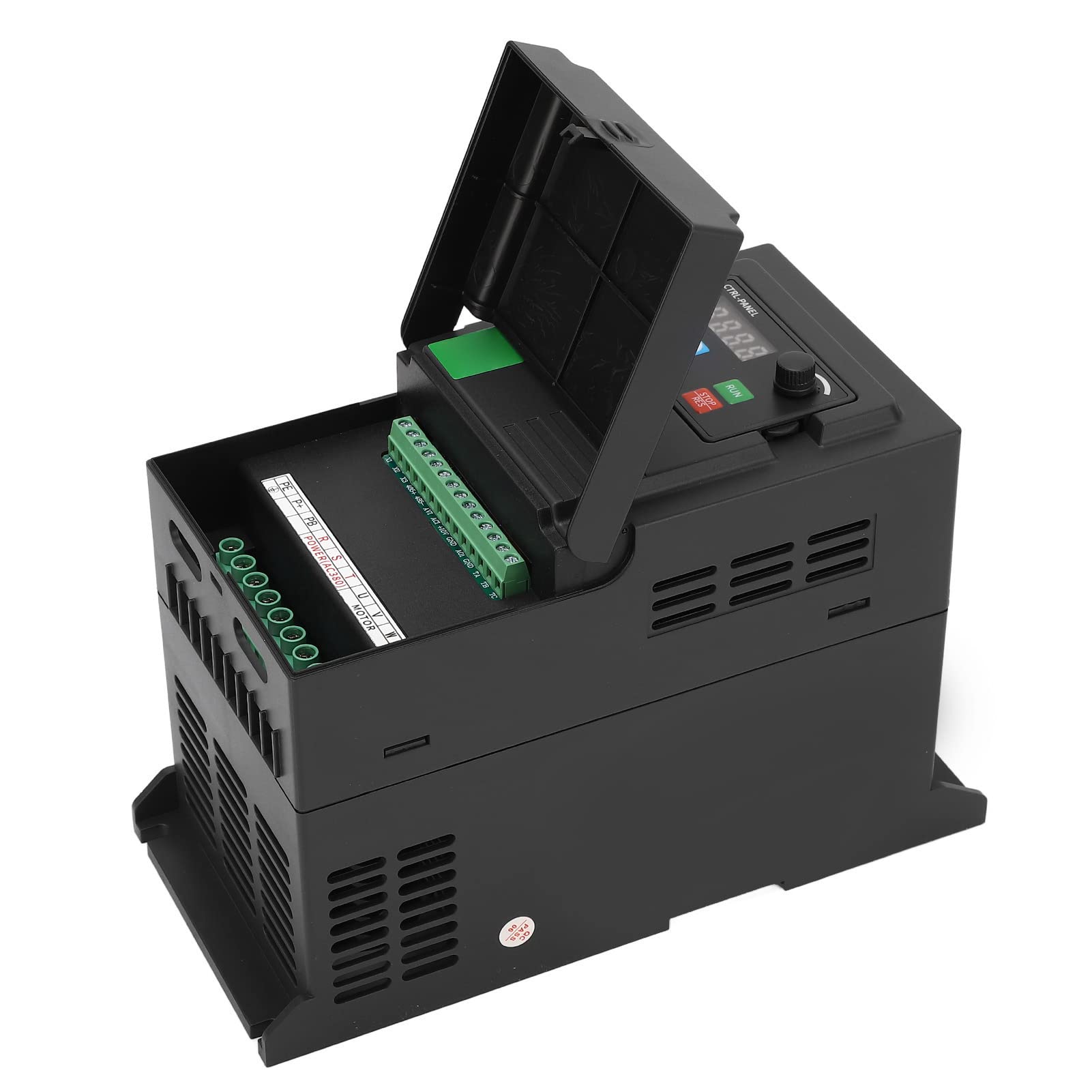 Marhynchus Variador de Frecuencia ABS Motor Inversor Monofásico 200 a 240V Entrada Trifásico 0 a 240V 4KW 15A Salida para Control de Velocidad del Motor en Bombas Ventiladores Equipos de Taller