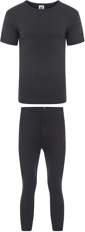 Heatwave  Men's Thermal Underwear Set, T-shirt & Pants Baselayer Set, S M L XL XXL Thermals