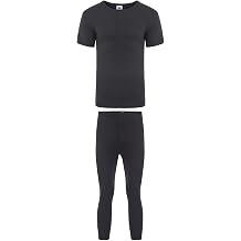 Heatwave  Men's Thermal Underwear Set, T-shirt & Pants Baselayer Set, S M L XL XXL Thermals