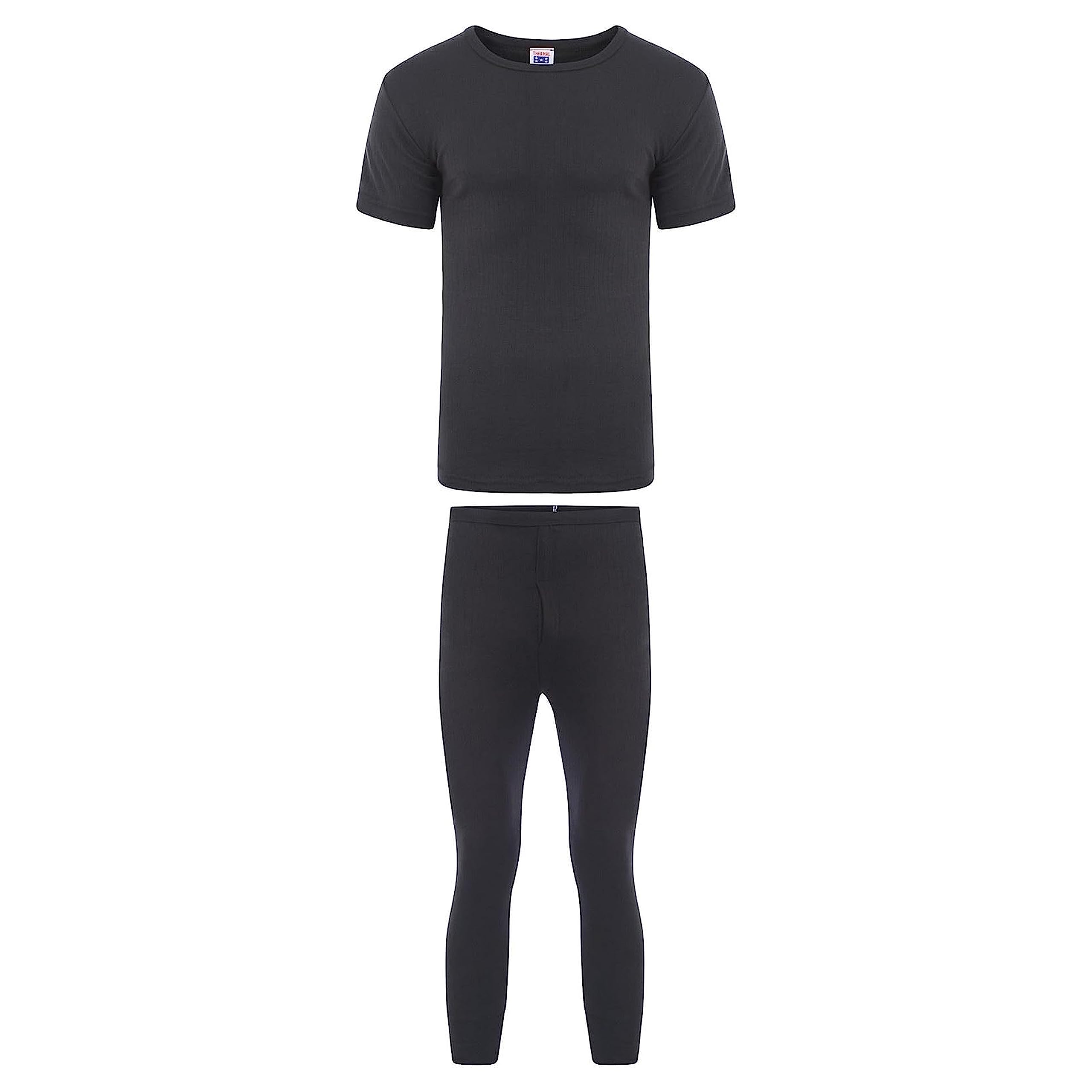 Heatwave® Men's Thermal Underwear Set, T-Shirt & Pants Baselayer Set, S M L XL XXL Thermals