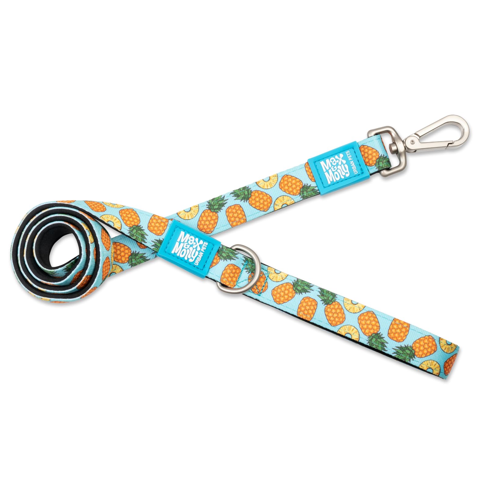 Laisse Max & Molly Sweet Pineapple M en néoprène rembourré抗拉耐磨舒适安全