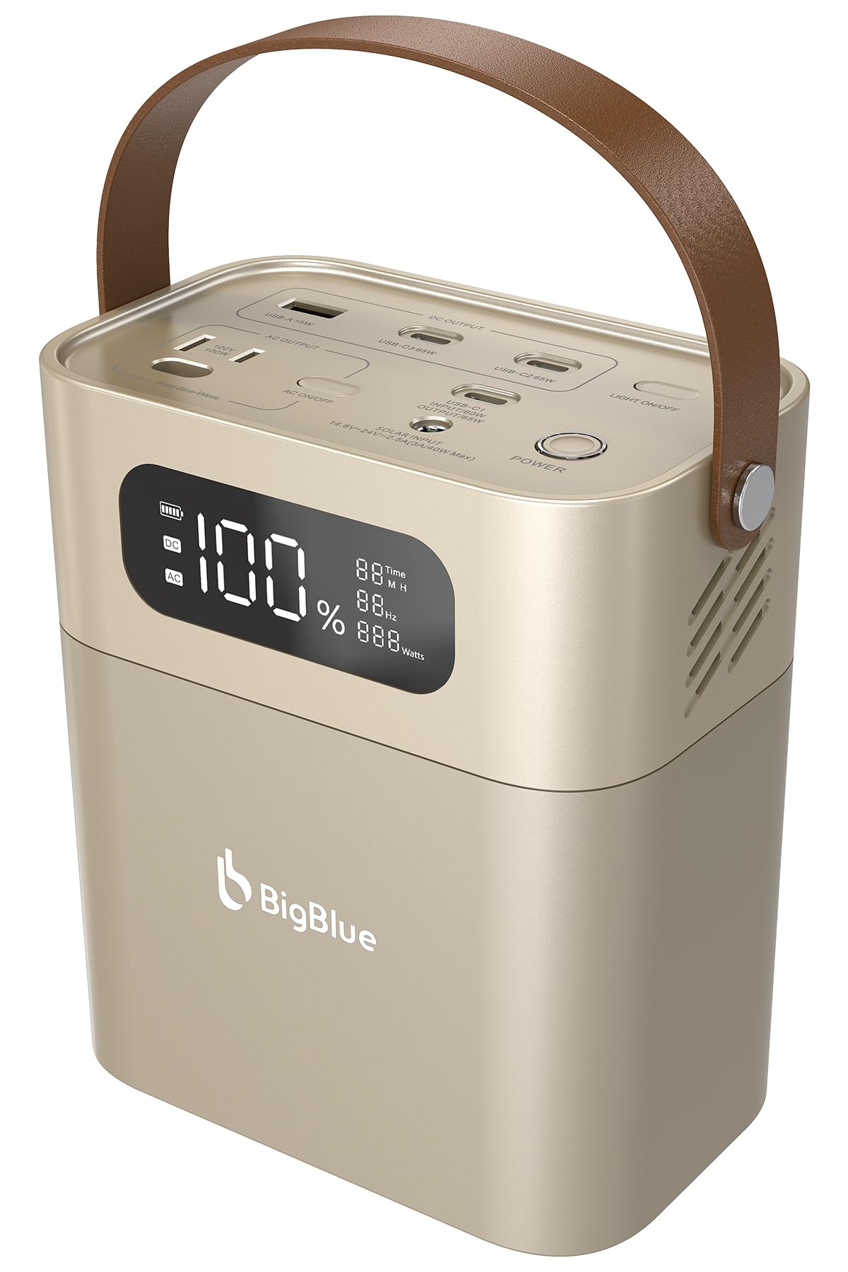Amazon.co.jp: BigBlue ポータブル電源 小型 102.4Wh 32,000mAh 定格
