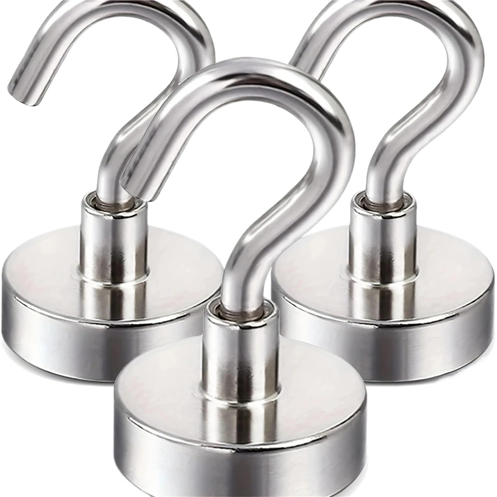 6 Ganchos magnéticos for Nevera, Cocina, Garaje, Paredes