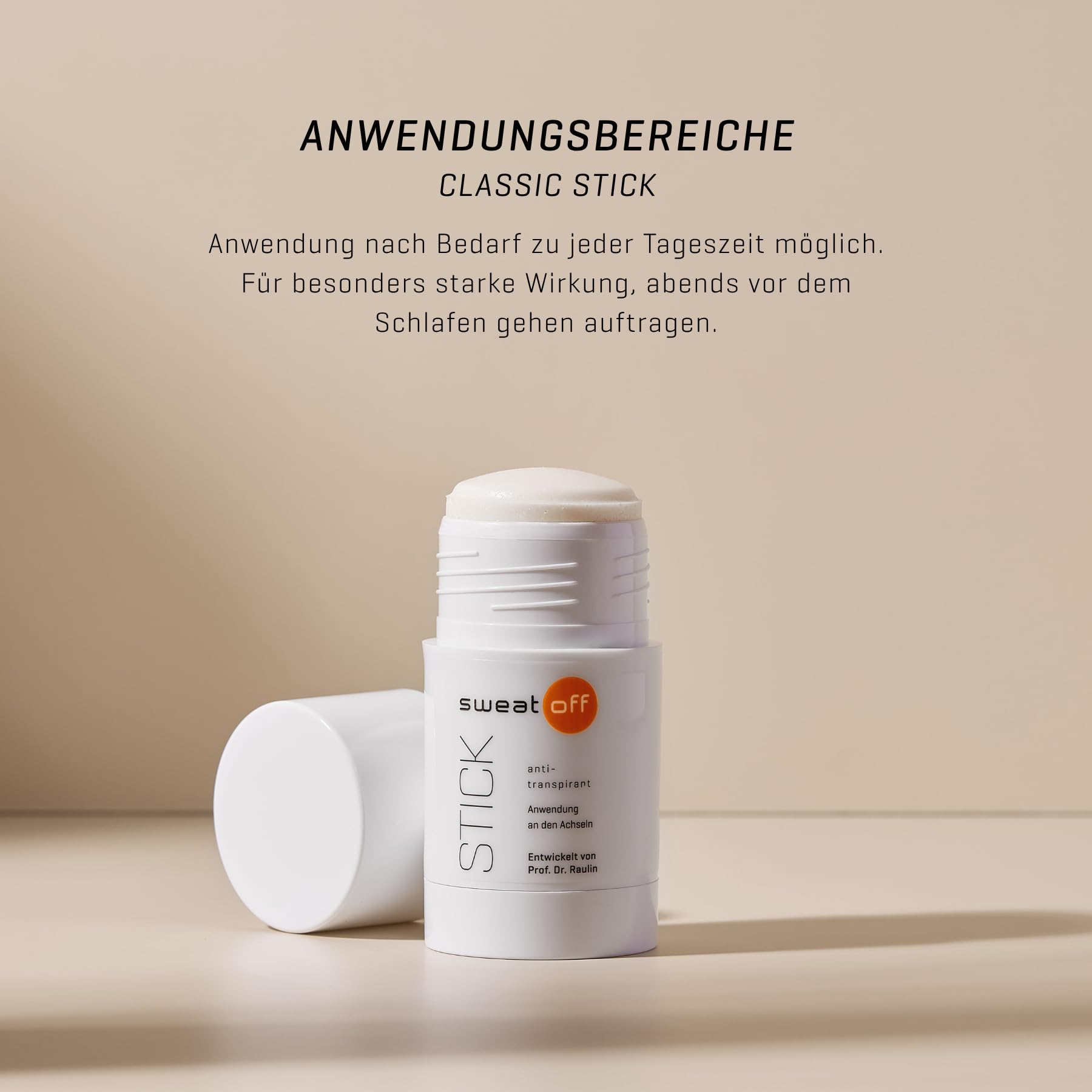 Sweat-Off Antitranspirant Stick 50ml gegen Schwitzen | Deo & Antitranspirant in einem | mit dezent-frischem Duft