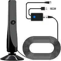 Antena de TV interna mais forte 2025, nova antena de TV digital Broadwave HD HDTV 1080p 4k de longo alcance, sem necessidade de WiFi, compatível com todas as Smart TVs