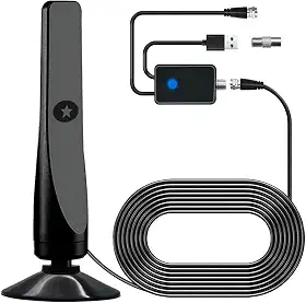 Antena de TV interna mais forte 2025, nova antena de TV digital Broadwave HD HDTV 1080p 4k de longo alcance, sem necessidade de WiFi, compatível com todas as Smart TVs