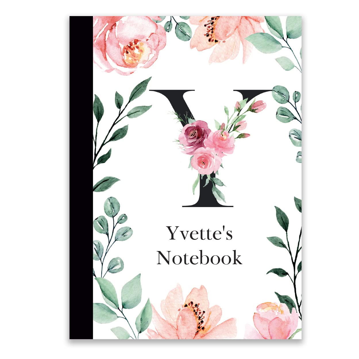 Paper Themes Personalised 60 Page Notebook (A6, Watercolour Flowers Y)