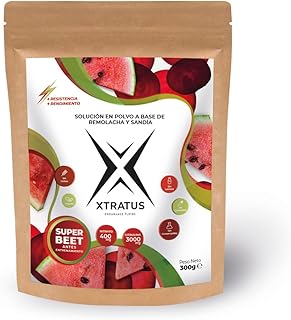XTRATUS - Super Beet Nitrato 400 - Pré-treino em Pó com Beterraba e Melancia - Low Carb - 300g