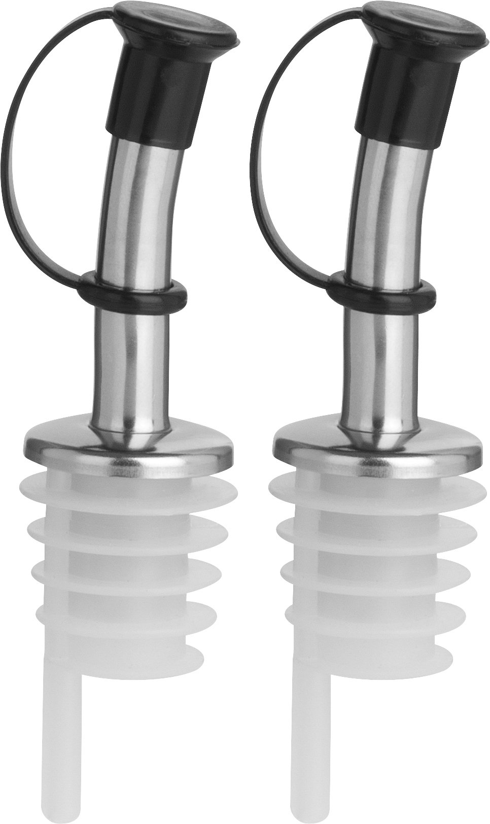 Trudeau Maison Bottle Pourers (Set of 2), Silver