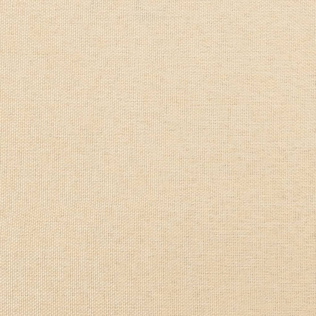 Kremowa ławka do siedzenia z materiału, 70 x 35 x 41 cm, wyściełana pianką i ramą ze sklejki, ławka do przedpokoju do salonu, sypialni, pokoju gościnnego i dodatkowe miejsce do siedzenia