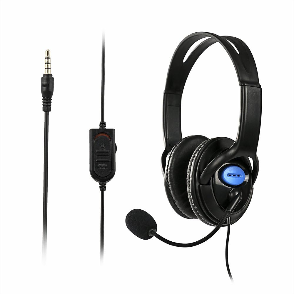 ADSRO Wired Gaming Headset Headphones with Microphone for Sony PS4 Playstation 4