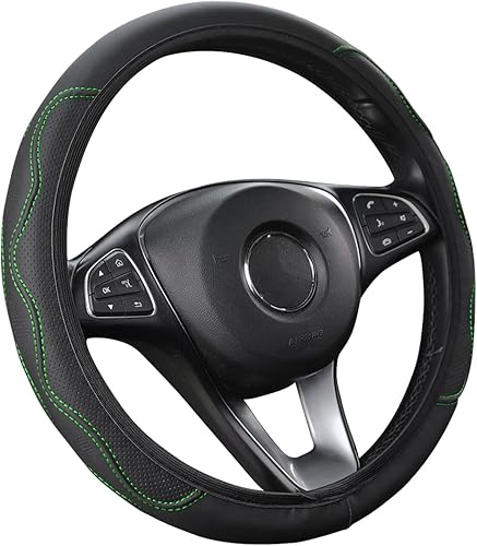 Miniatura 6 de Moly Magnolia Funda universal para volante de automóvil, funda antideslizante universal de 15 pulgadas, funda protectora de mango suave de