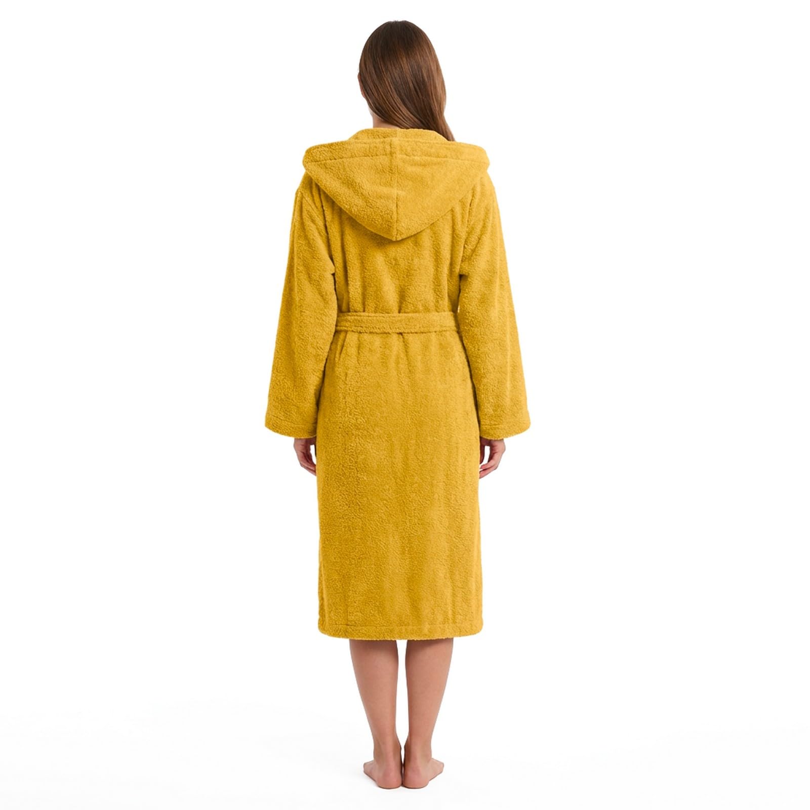 PARAMAISON Marte Accappatoio in Cotone Spugna 420 g/m² con Cappuccio – Unisex Uomo Donna, Morbido e Super Assorbente, con Tasche e Cintura, Ideale per Palestra, Piscina e Casa | Salvia XL (52-54) EU