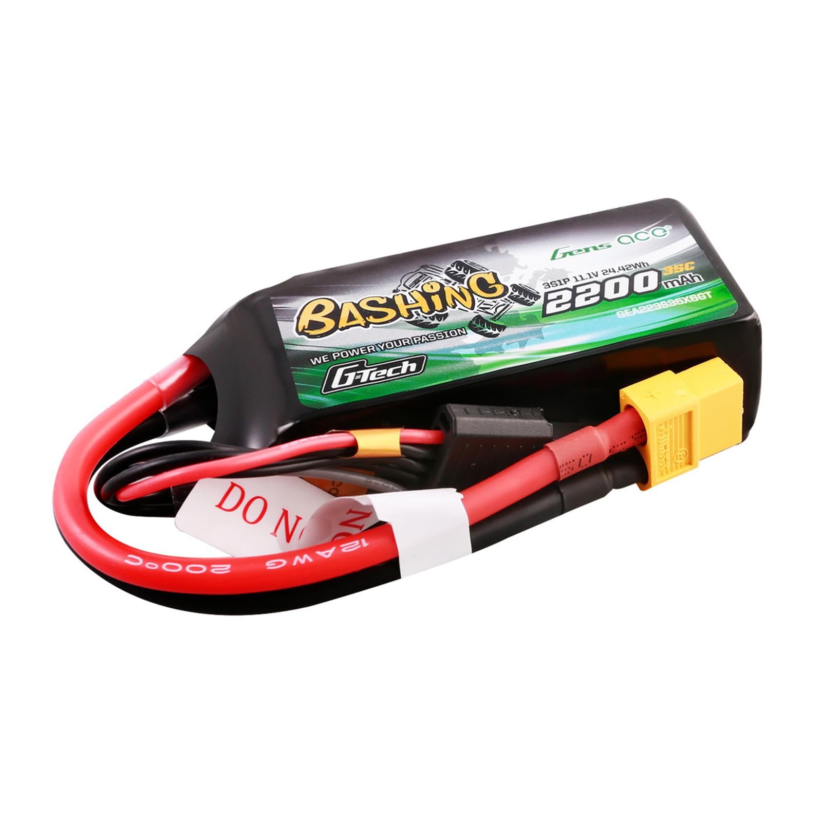 Amazon.com: Gens ace G-Tech Bashing 2200mAh 11.1V 35C 3S Lipo