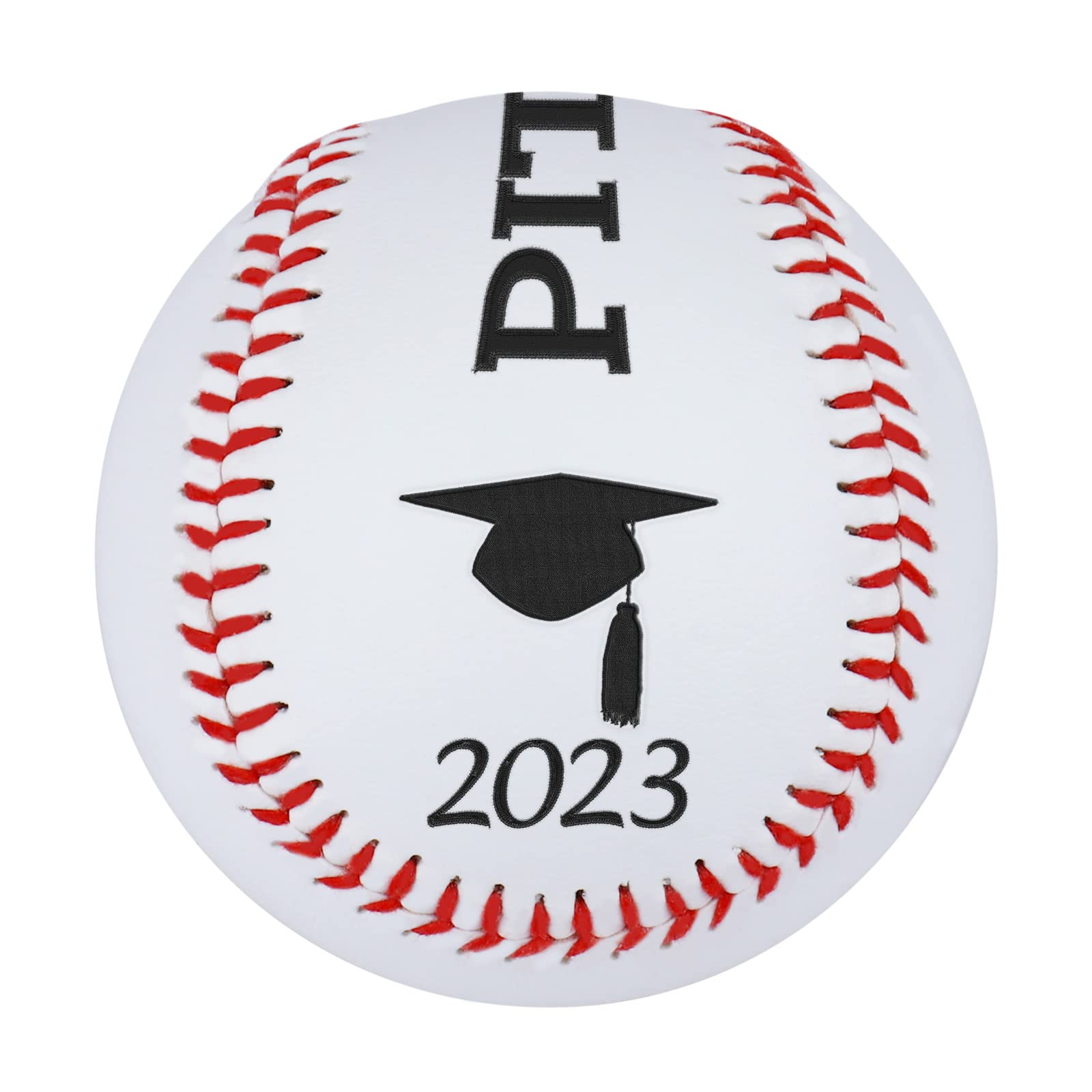 OXYEFEI Graduation Gifts, Custom Personalized Embroidered Baseball/Softball, Unique Class of 2023 Graduation Gifts for Her, Him (White)