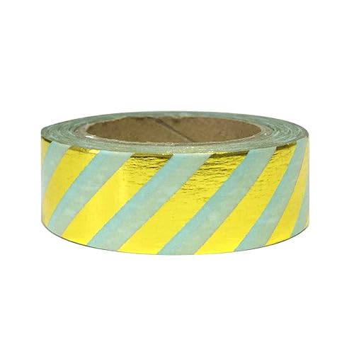 Vista 10 de Wrapables Cinta adhesiva Washi colorida, peonías moradas metálicas